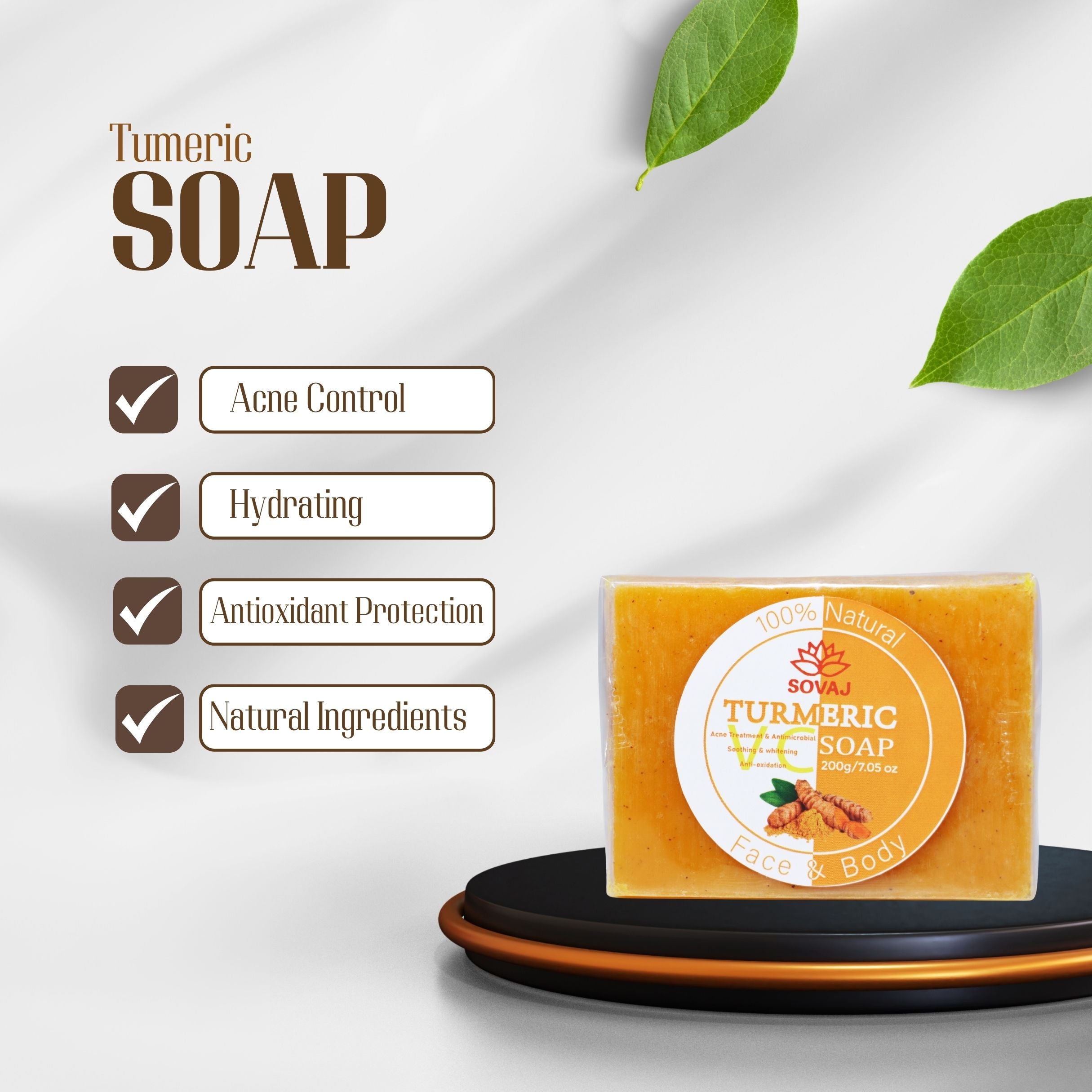 200g Tumeric Soap Face & Body