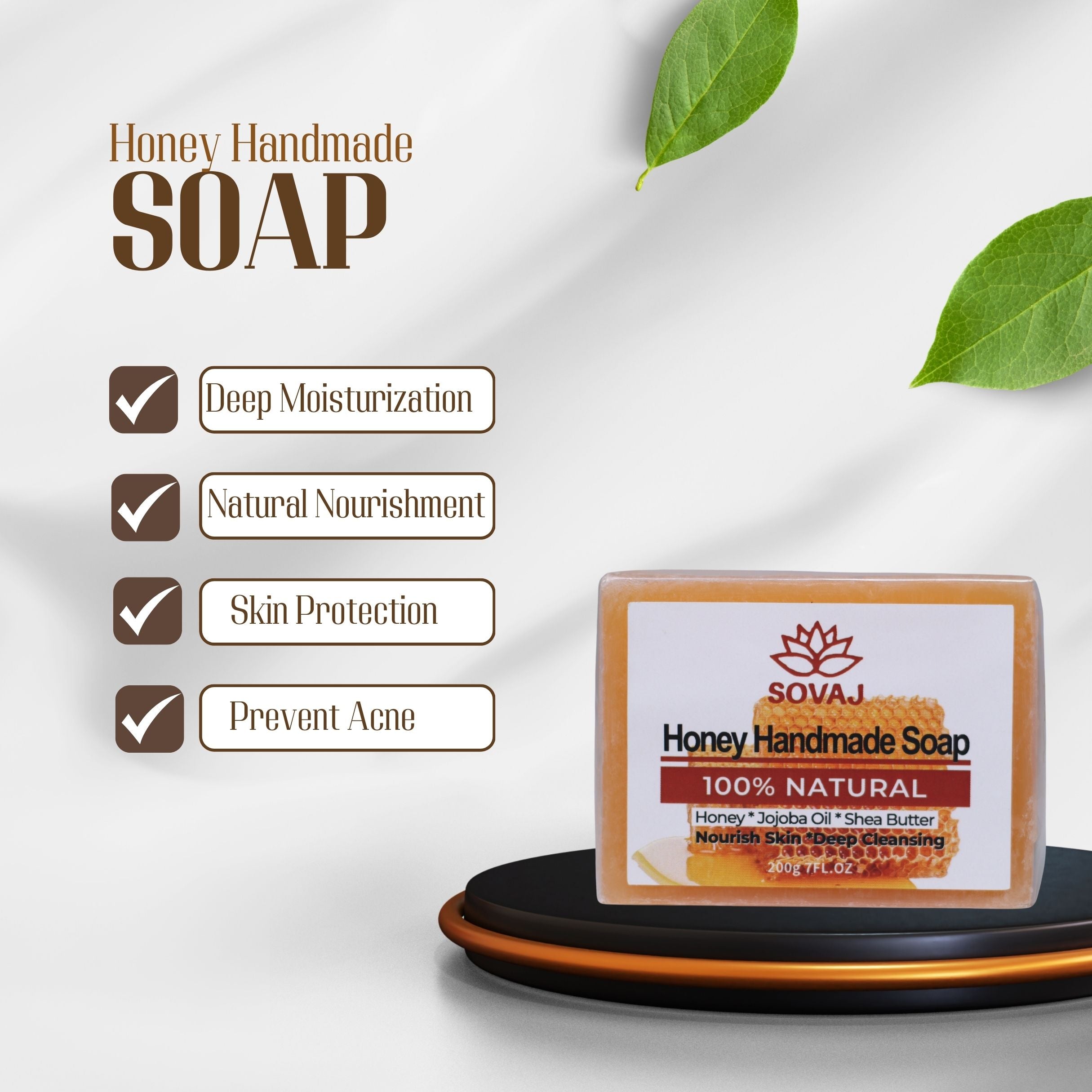 200g Honey Handmade Soap